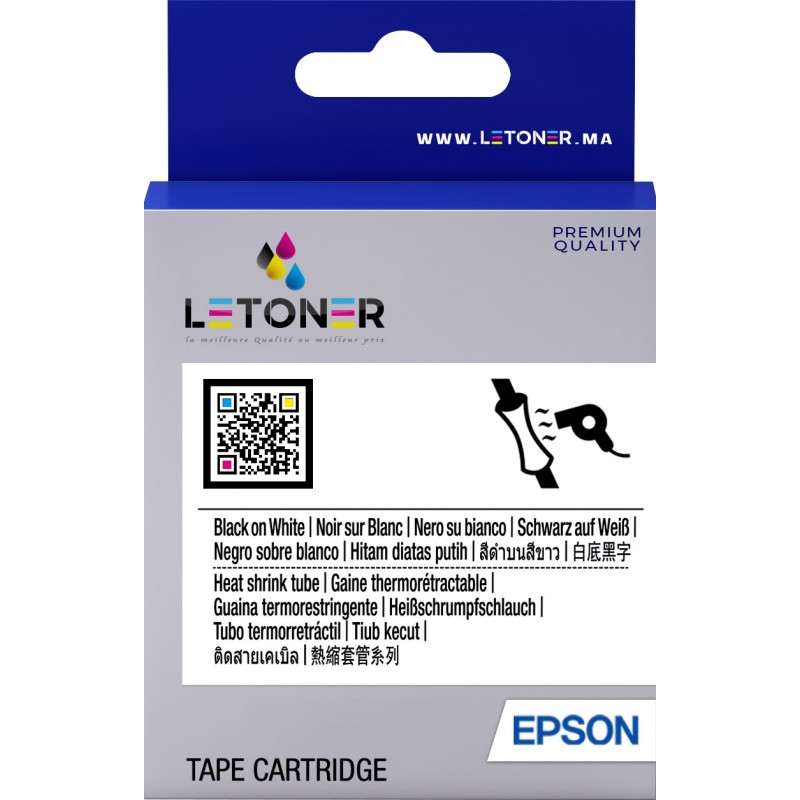 RUBAN NOIR COMPATIBLE  EPSON ERC-38P