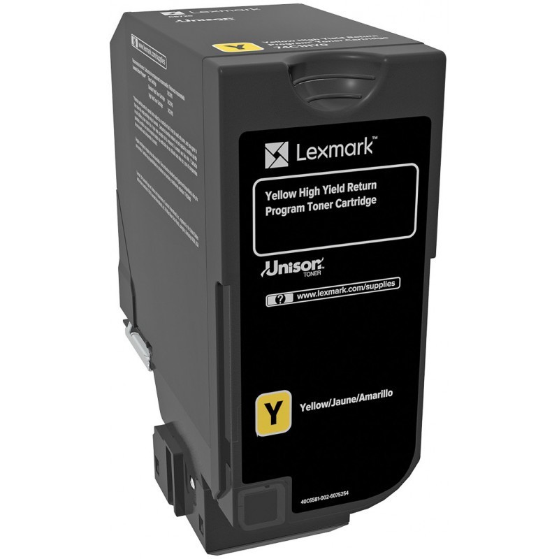 Lexmark CS/CX725 jaune - Cartouche de toner origine (74C5HY0)