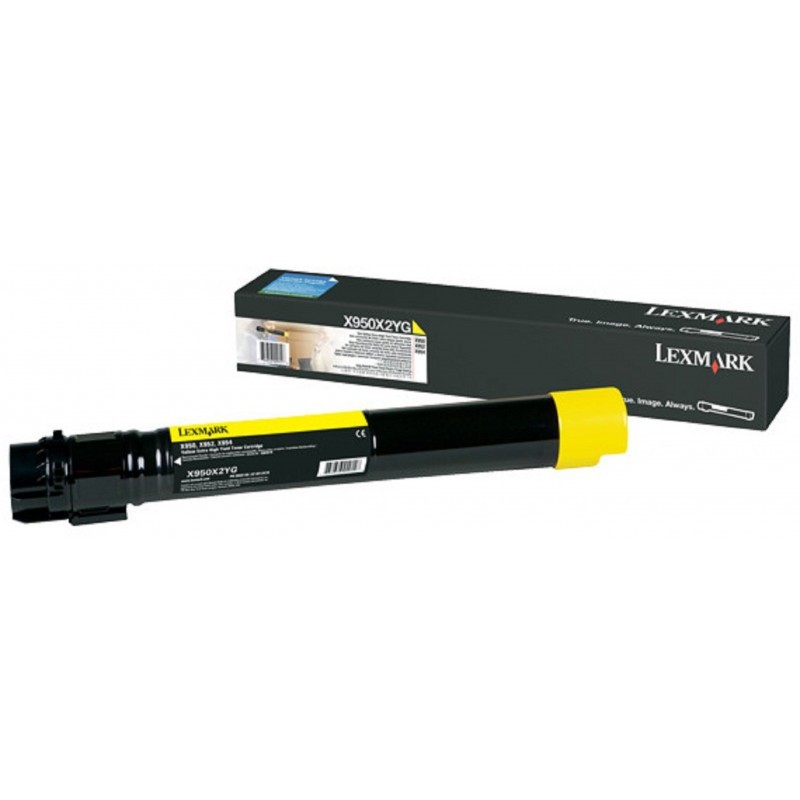 Lexmark X950/952/954 Jaune - Cartouche de toner origine (X950X2YG)