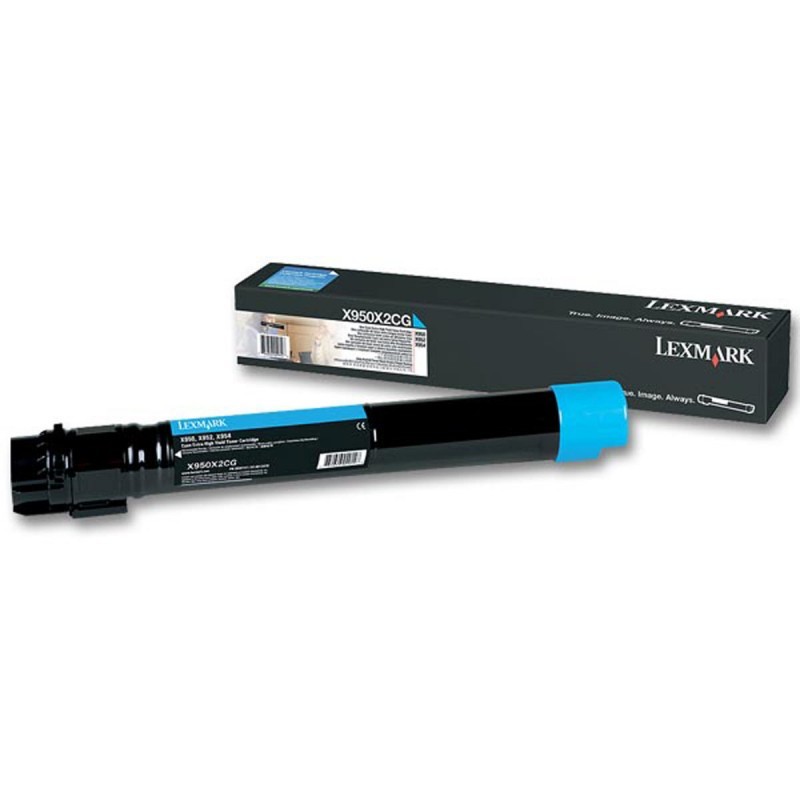 Lexmark X950/952/954 Cyan - Cartouche de poudre encre origine (X950X2CG)