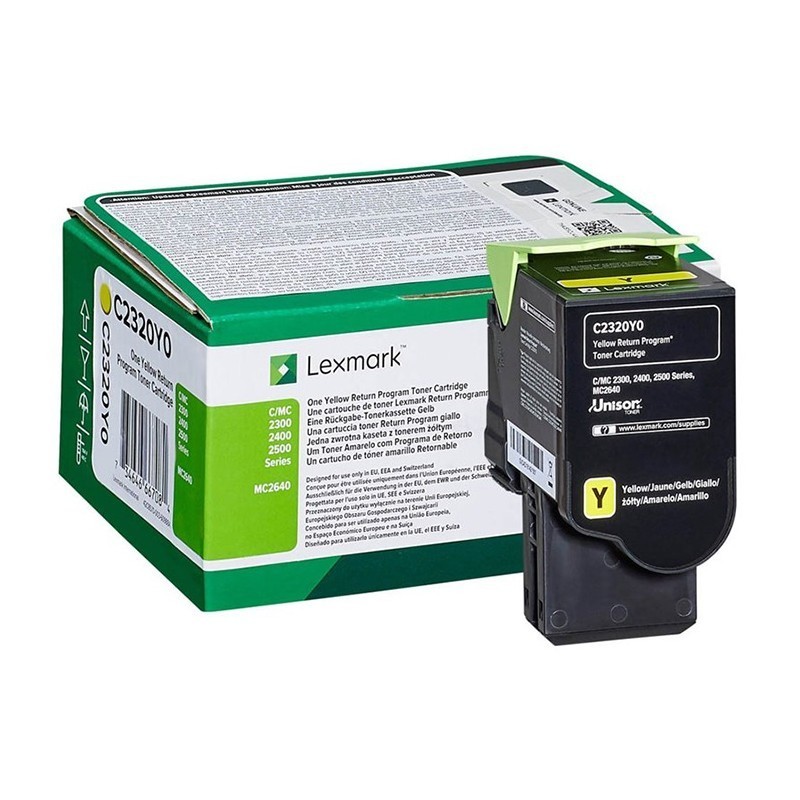 Lexmark Jaune (C2350Y0) - Toner Lexmark programme de retour - 1000