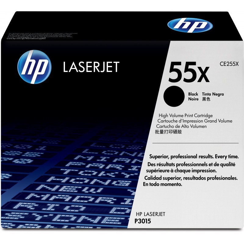 HP 55X Noir (CE255X) - Toner grande capacité HP LaserJet d'origine