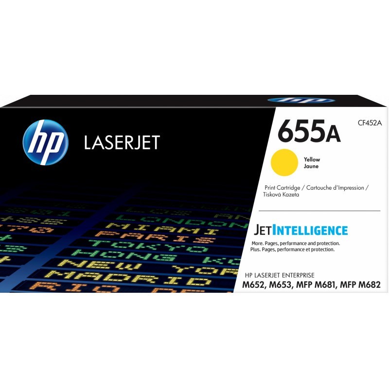 HP 655A Jaune (CF452A) - Toner HP LaserJet d'origine