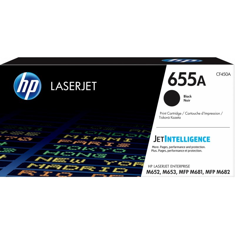 HP 655A Noir (CF450A) - Toner HP LaserJet d'origine