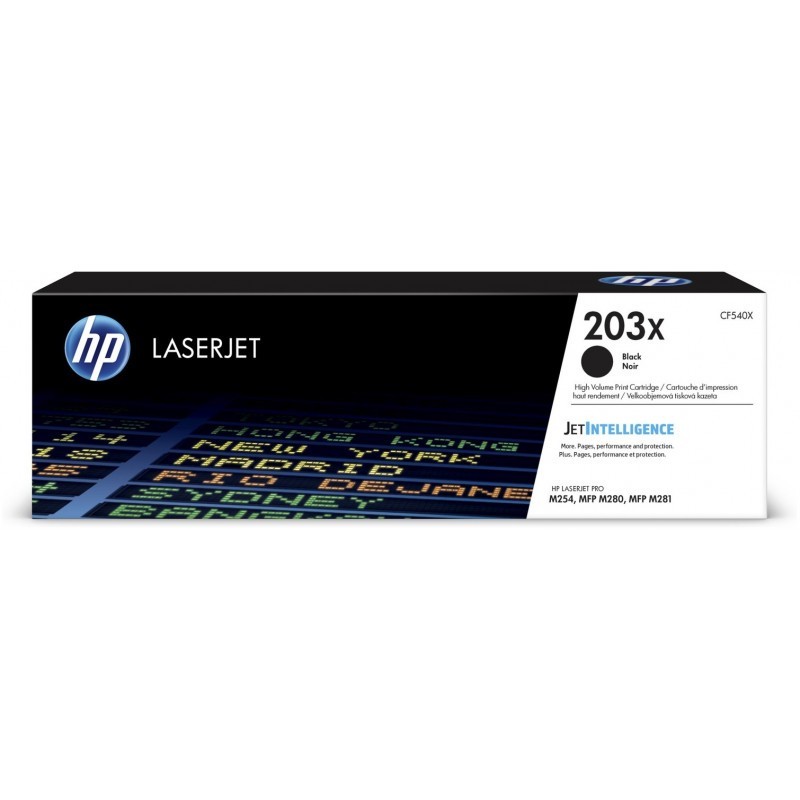 HP 203X Noir (CF540X) - Toner grande capacité HP LaserJet d'origine