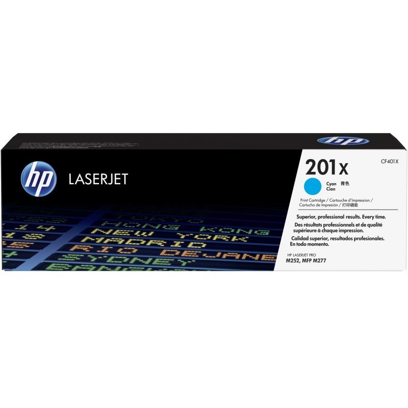 HP 201X Cyan (CF401X) - Toner grande capacité HP LaserJet d'origine