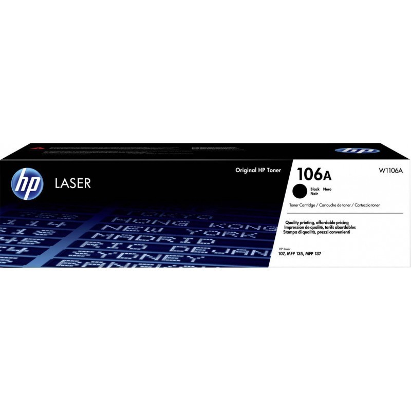 HP 106A Noir (W1106A) - Toner HP LaserJet d'origine