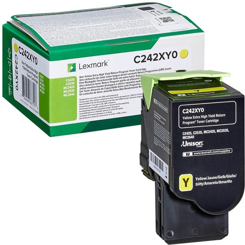 Lexmark Jaune (C235HY0) - Toner Lexmark programme de retour - 2300