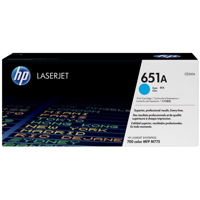 HP 651A Cyan (CE341A) - Toner HP LaserJet d'origine