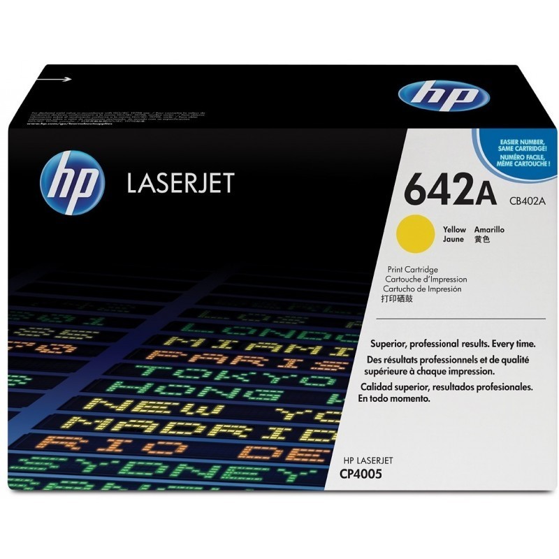 HP 642A Jaune (CB402A) - Toner HP LaserJet d'origine