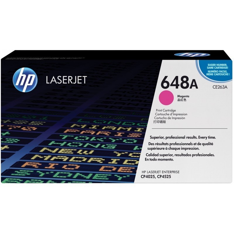 HP 648A Magenta (CE263A) - Toner HP LaserJet d'origine