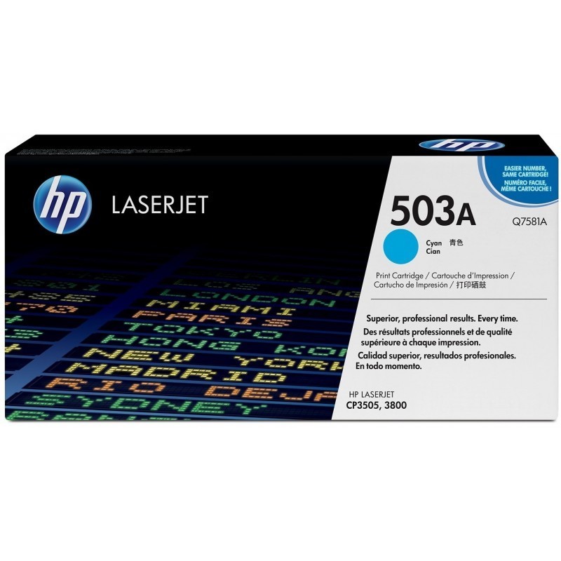 HP 503A Cyan (Q7581A) - Toner HP LaserJet d'origine