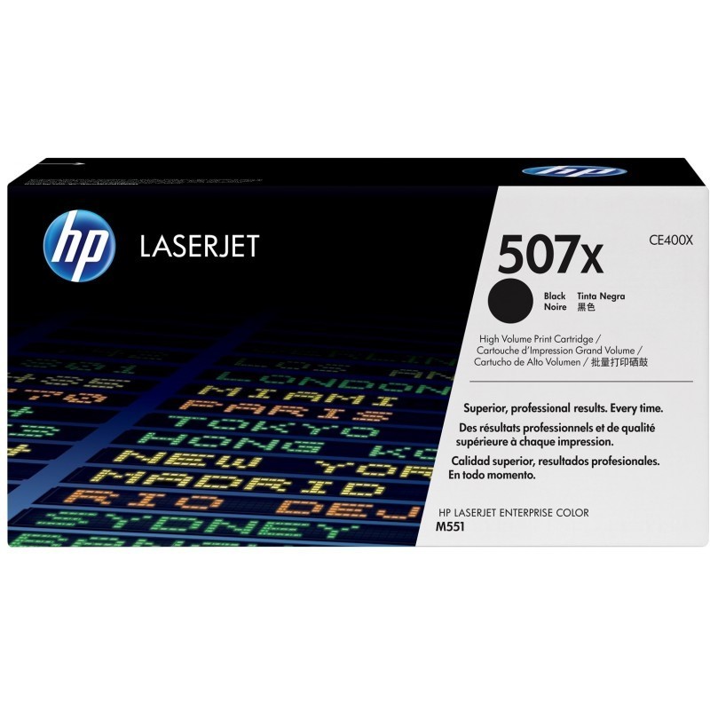 HP 507X Noir (CE400X) - Toner grande capacité HP LaserJet d'origine