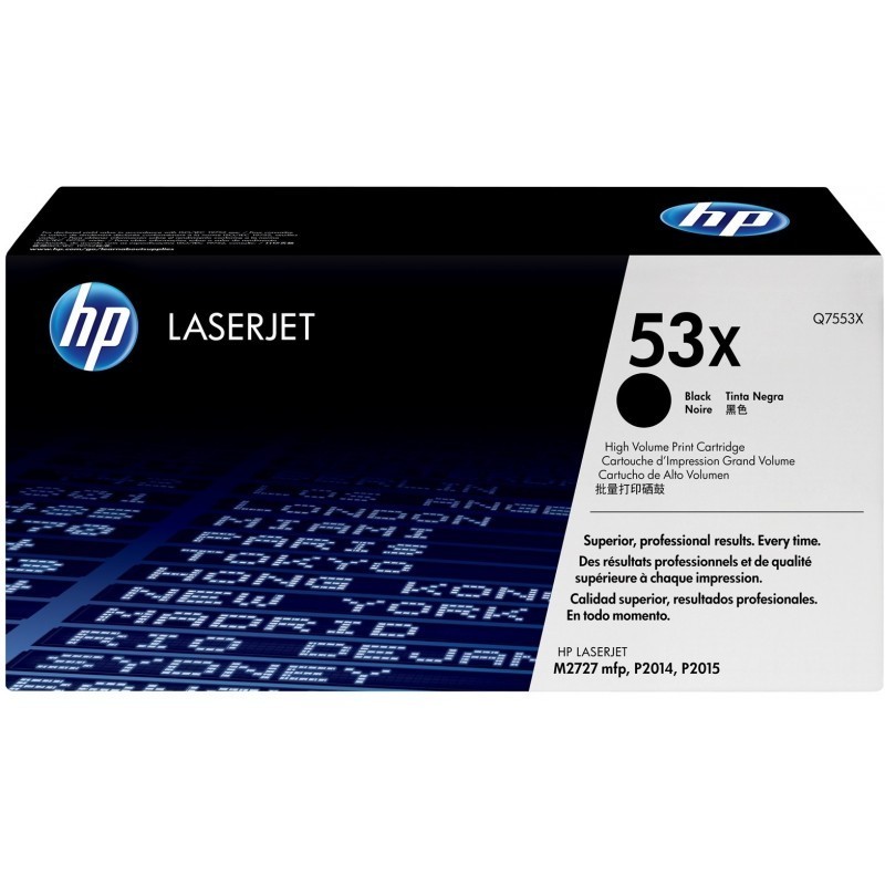 HP 53X Noir (Q7553X) - Toner grande capacité HP LaserJet d'origine