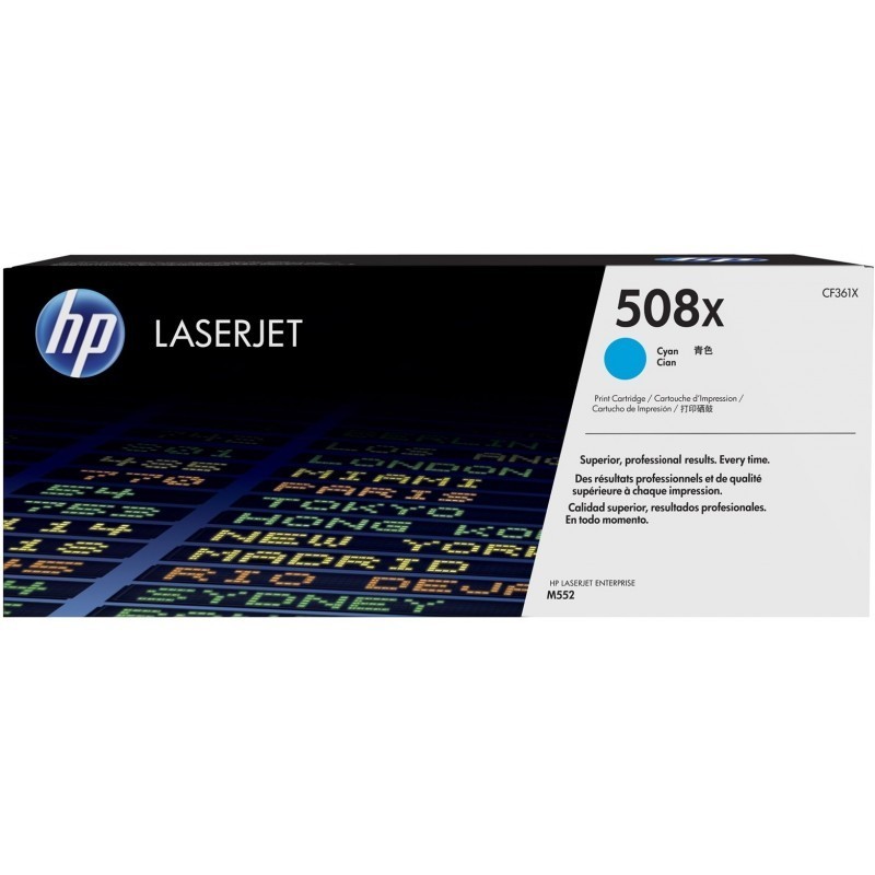 HP 508X Cyan (CF361X) - Toner grande capacité HP LaserJet d'origine