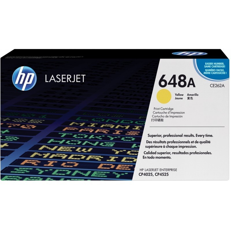 HP 648A Jaune (CE262A) - Toner HP LaserJet d'origine