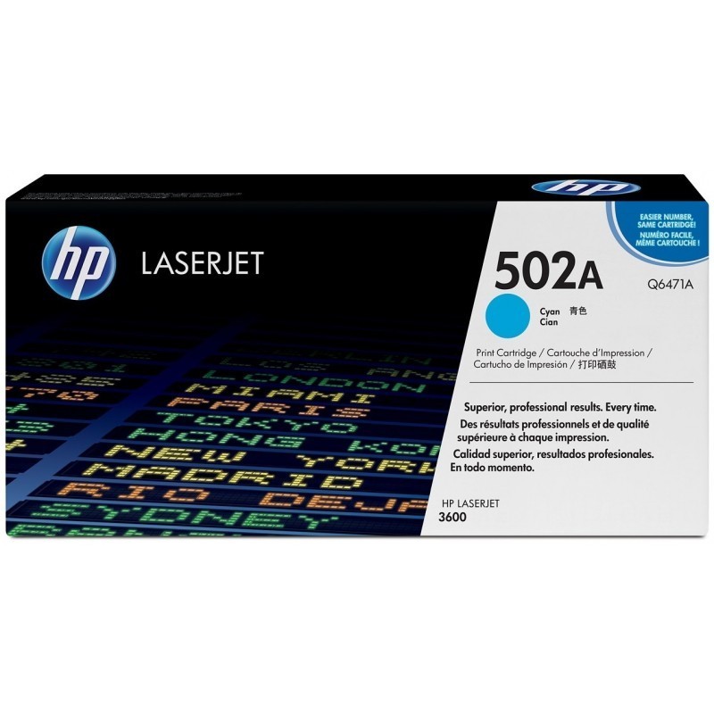 HP 502A Cyan (Q6471A) - Toner HP LaserJet d'origine