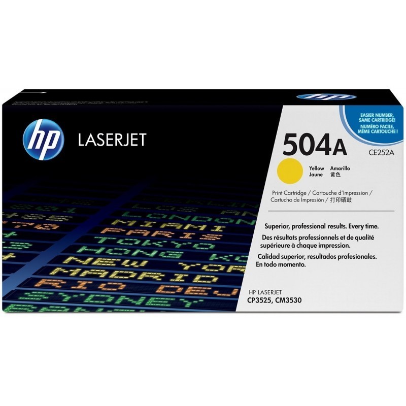 HP 504A Jaune (CE252A) - Toner HP LaserJet d'origine