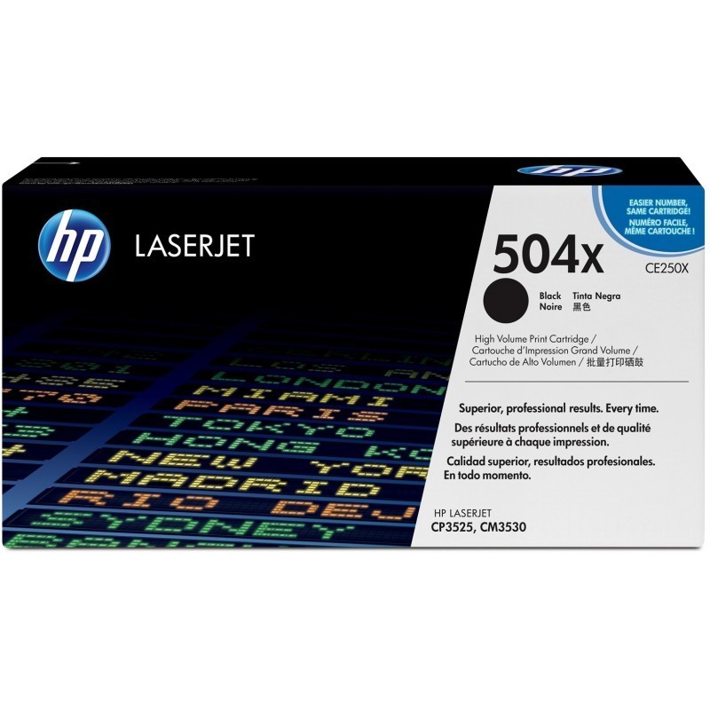 HP 504X Noir (CE250X) - Toner grande capacité HP LaserJet d'origine