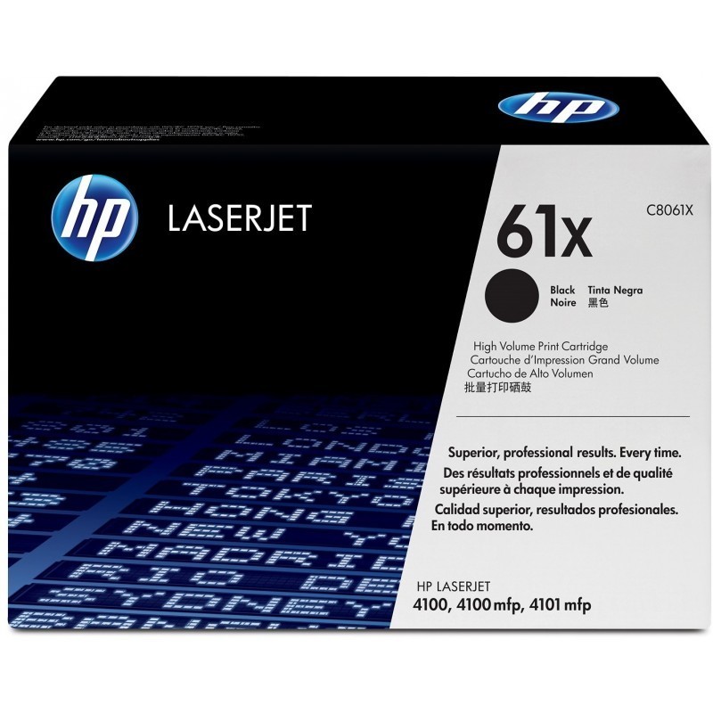 HP 61X Noir (C8061X) - Toner grande capacité HP LaserJet d'origine