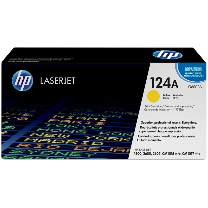 HP 124A Jaune (Q6002A) - Toner HP LaserJet d'origine