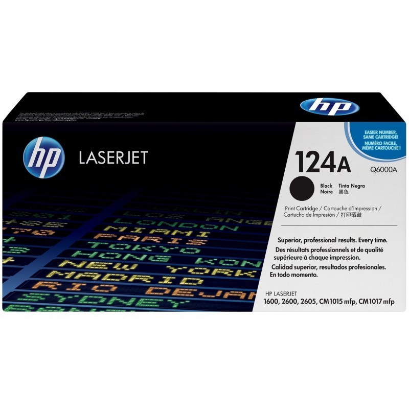 HP 124A Noir (Q6000A) - Toner HP LaserJet d'origine