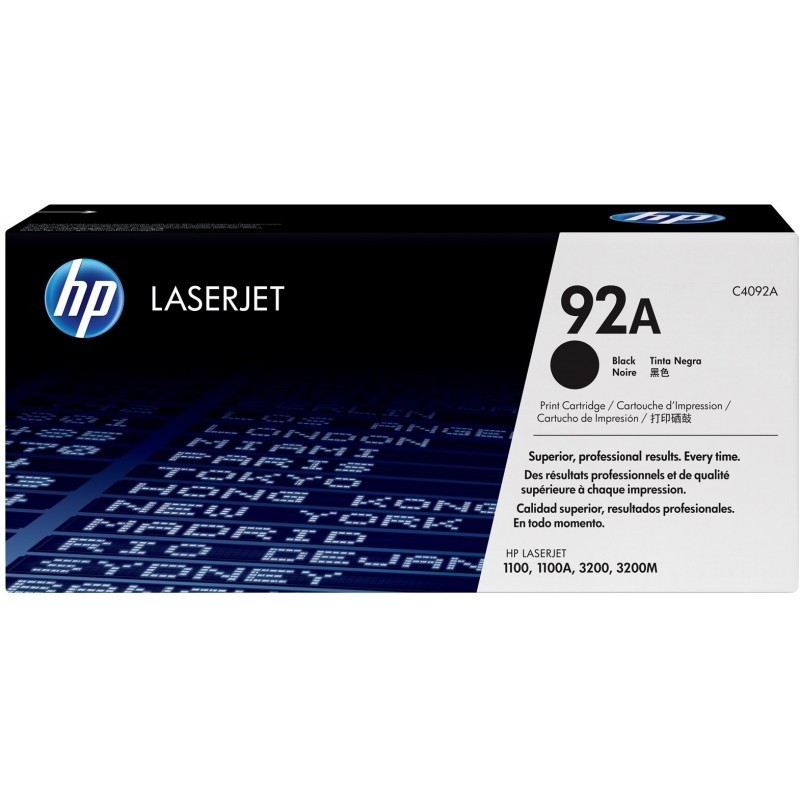 HP 92A Noir (C4092A) - Toner HP LaserJet d'origine