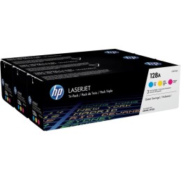 HP 128A Cyan/Magenta/Jaune...