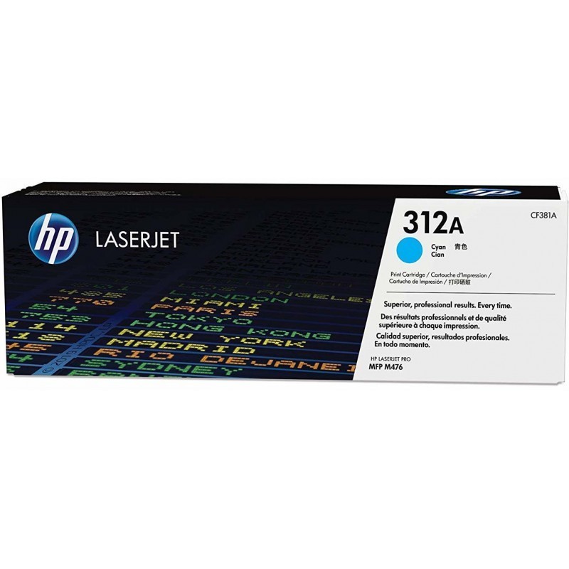 HP 312A Cyan (CF381A) - Toner HP LaserJet d'origine