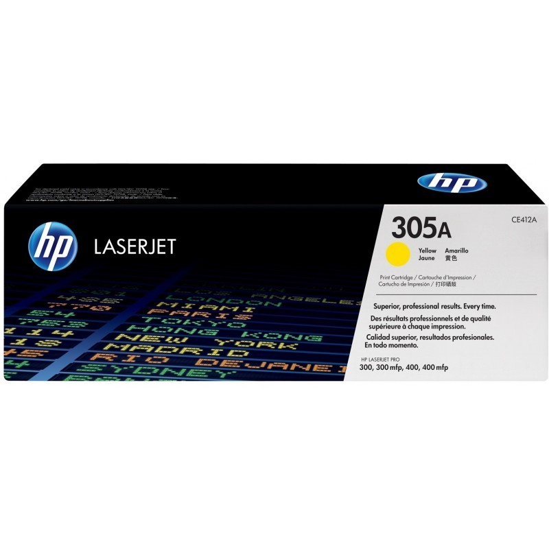 HP 305A Jaune (CE412A) - Toner HP LaserJet d'origine