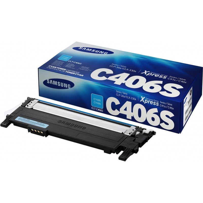 Cartouche de toner Samsung CLT-C406S - Cyan (ST986A)