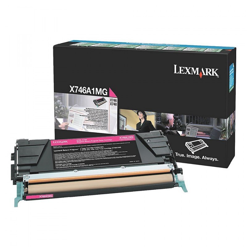 Cartouche de toner Lexmark magenta X746, X748 (X746A1MG)