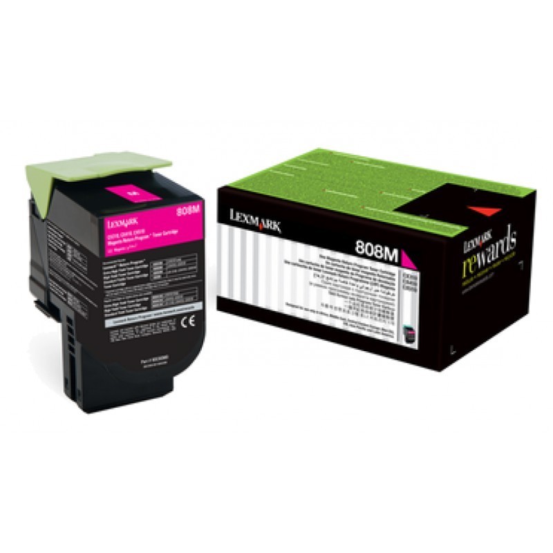 Lexmark 808M Magenta - Toner Lexmark d'origine (80C80M0)