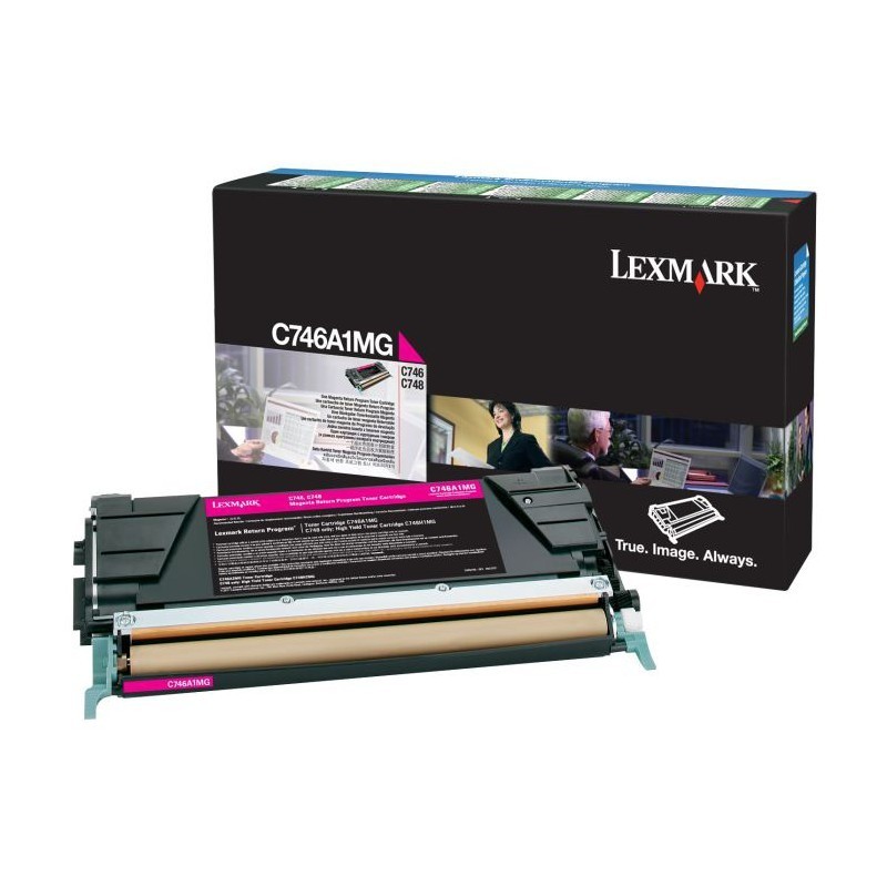 Toner Magenta 7000 pages Lexmark C746, C748 Return Program (C746A1MG)