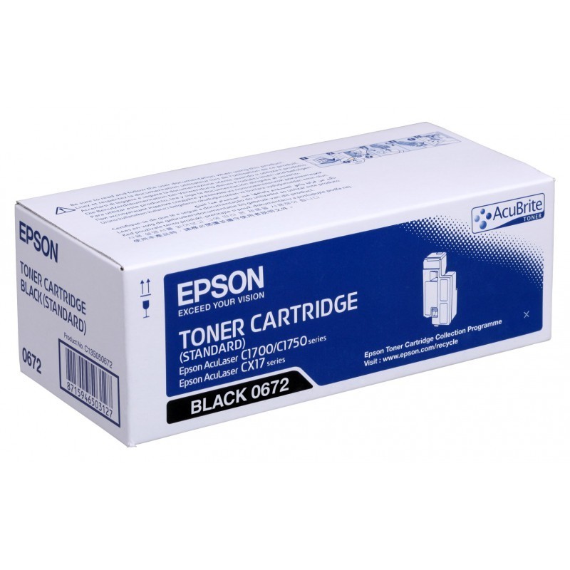 Epson 0672 Noir - Toner Epson d'origine (C13S050672)