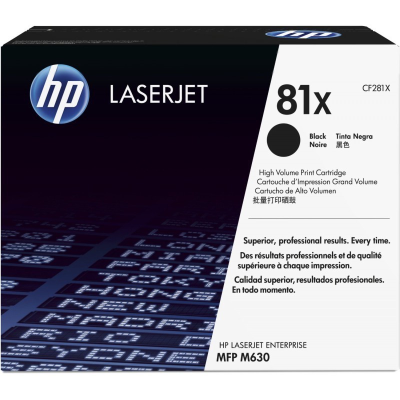 HP 81X Noir (CF281X) - Toner grande capacité HP LaserJet d'origine