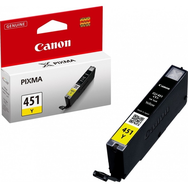 Canon CLI-451Y Jaune - Cartouche encre Canon origine (6526B001AA)