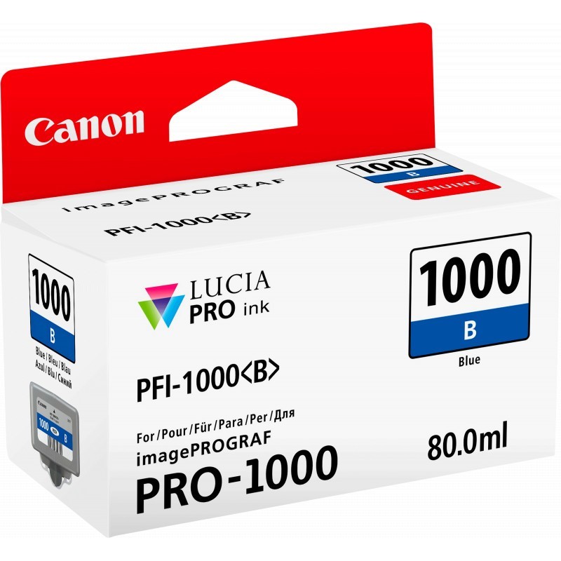 Canon PFI-1000B Bleu - Cartouche encre Canon origine (0555C001AA)