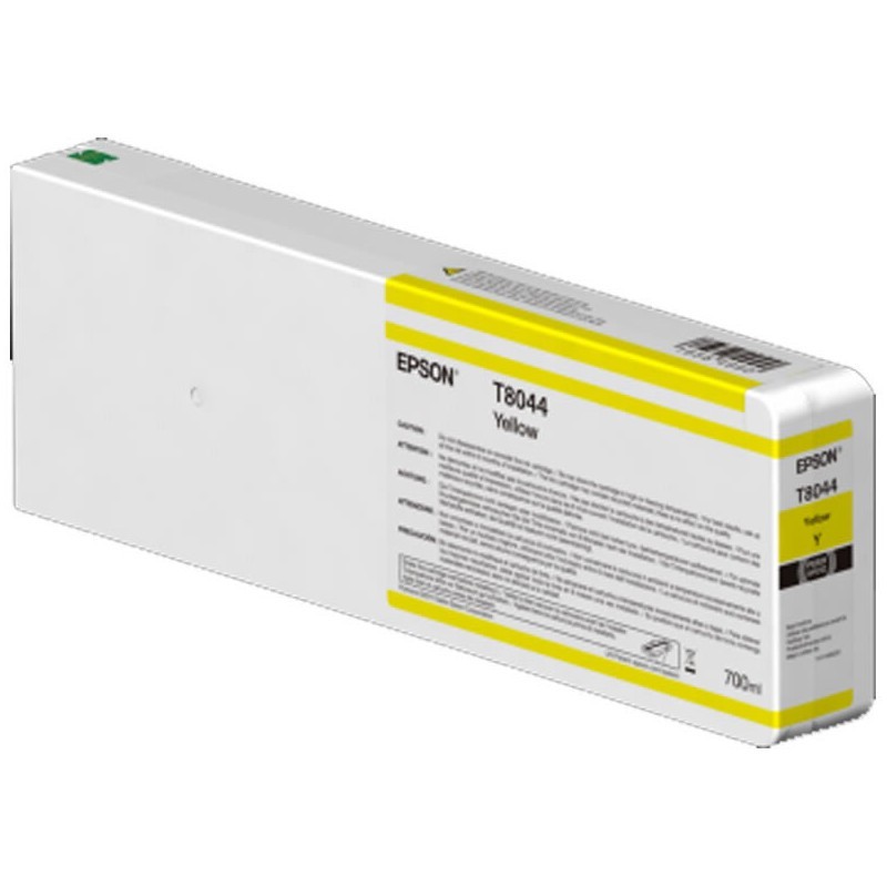 Epson T8044 Jaune - Cartouche d'encre Epson UltraChrome HDX/HD 700ml (C13T804400)