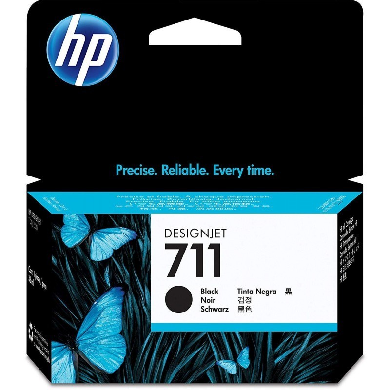 HP 711 Noir - Cartouche d'encre HP d'origine (CZ129A)