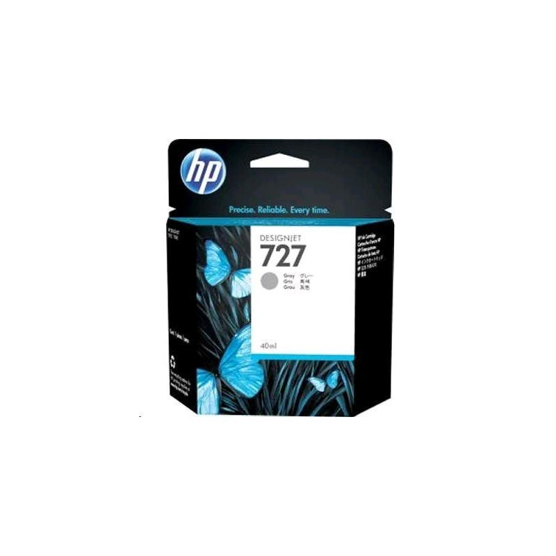 HP 727 Gris - Cartouche d'encre HP d'origine (F9J80A)