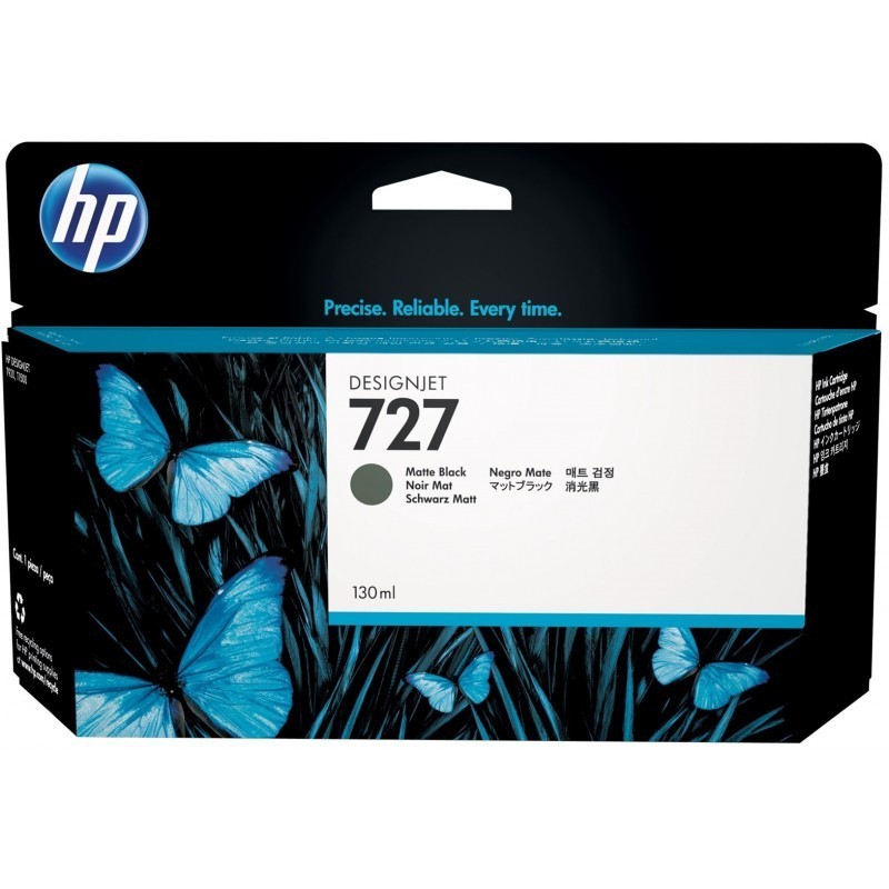 HP 727 Noir Mat - Cartouche d'encre HP d'origine (B3P22A)