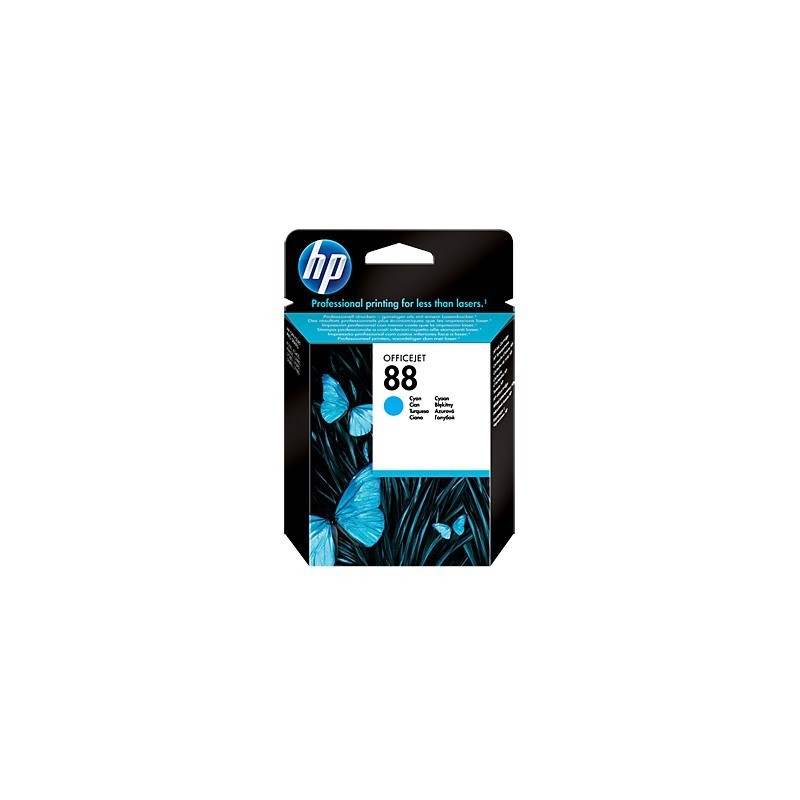 HP 88 Cyan - Cartouche d'encre HP d'origine (C9386AE)