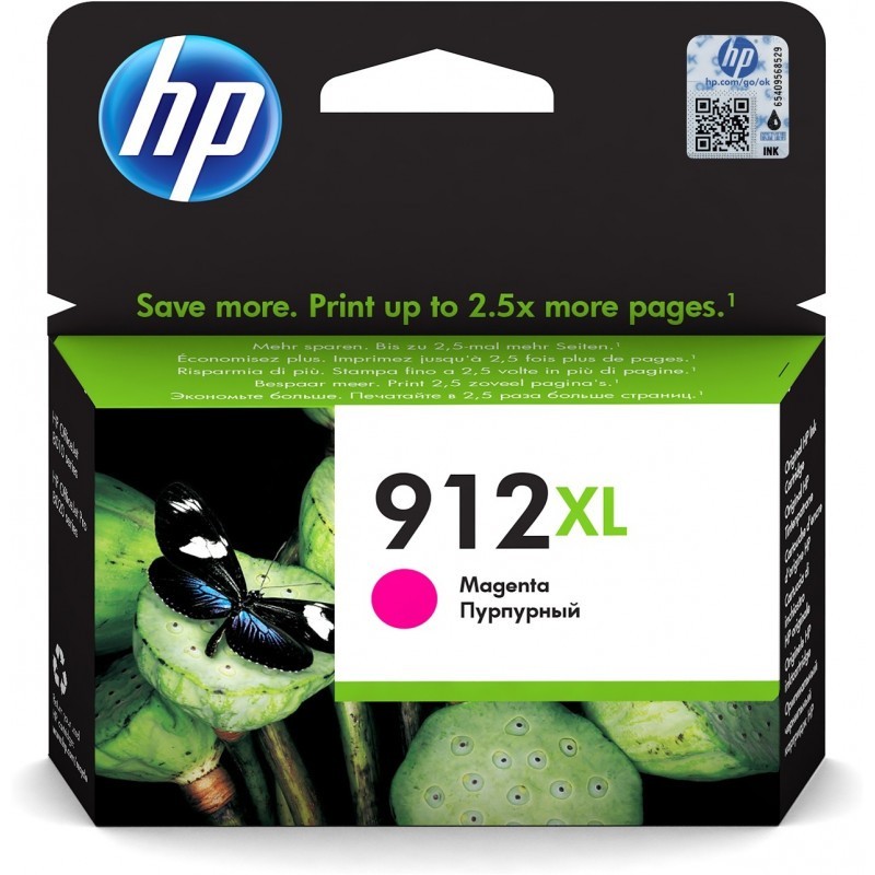 HP 912XL Magenta - Cartouche d'encre grande capacité HP d'origine (3YL82AE)