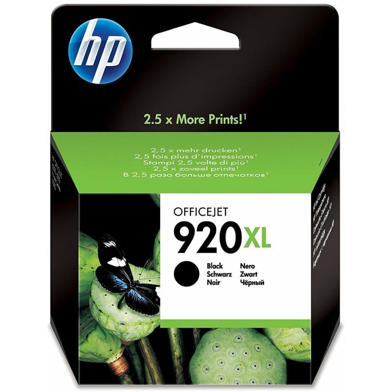 HP 920XL Noir - Cartouche d'encre grande capacité HP d'origine (CD975AE)