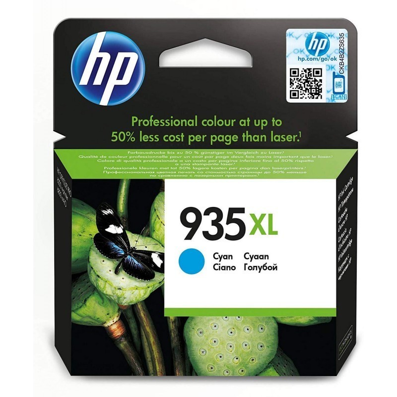 HP 935XL Cyan - Cartouche d'encre HP d'origine (C2P24AE)