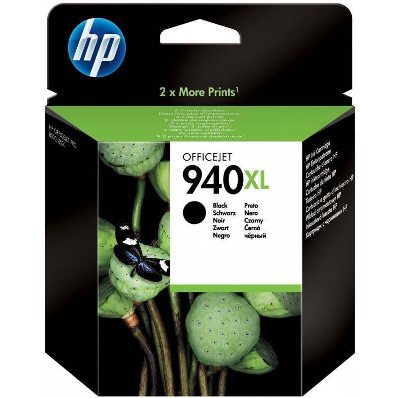 HP 940XL Noir - Cartouche d'encre grande capacité HP d'origine (C4906AE)