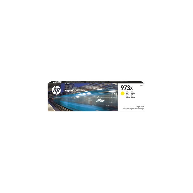 HP 973X Jaune - Cartouche PageWide grande capacité HP d'origine (F6T83AE)