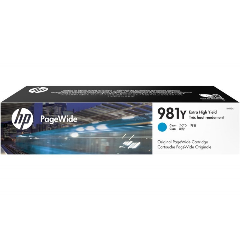 HP 981Y Cyan - Cartouche PageWide très haut rendement HP d'origine (L0R13A)